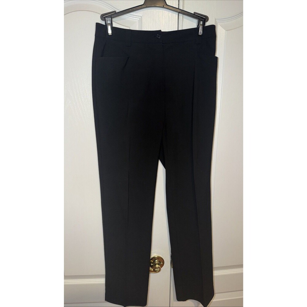 Cutter & Buck Pants Trouser Women Sz 6 Black Straight Leg Stretch Office Casual